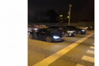 OPASNO PO ŽIVOT! Zaustave se na semaforu, a onda dodaju gas i kreće ulična trka po Beogradu (VIDEO)