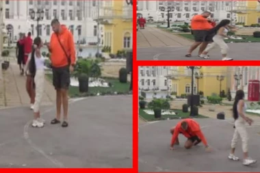 (VIDEO) JANJUŠ SE SRUŠIO NAKON MAJINE ŠAMARČINE! Novi brutalni okršaj Janjuševića i Marinkovićeve, više niko ne može da ih smiri!