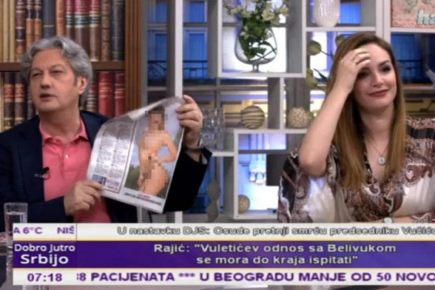 MARIĆ SE USRED EMISIJE UŽIVO NAŠALIO NA RAČUN JOVANE JEREMIĆ: Aludirao da je ona gola na naslovnici, PA TRAŽIO DA POTVRDI!