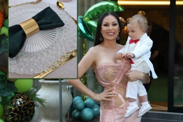 (FOTO) ZLATNI ESCAJG I SVE U ZNAKU TIGRA: Ovako izgleda dekoracija u restoranu povodom Željkovog rođendana!