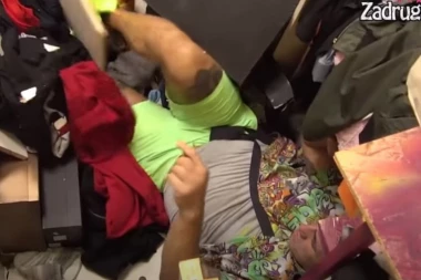 (VIDEO) IZVUKAO DEBLJI KRAJ: Kristijan pritrčao u POMOĆ zadrugarki, a onda se SRUŠIO u garderoberu!!