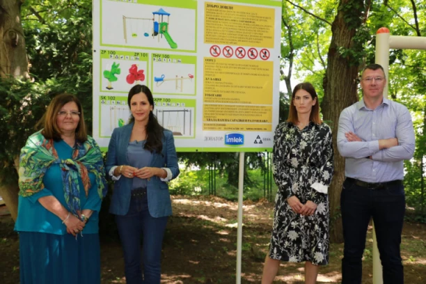 IMLEK donirao sredstva za rekonstrukciju dečijeg igrališta vrtića "Venčić"