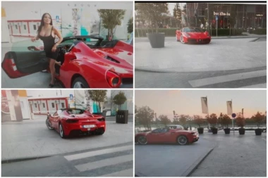 BAHAĆENJE STARLETE NIJE PROMAKLO PARKING SERVISU! Tamara Đurić pobegla od pauka, ali nije izbegla kaznu!