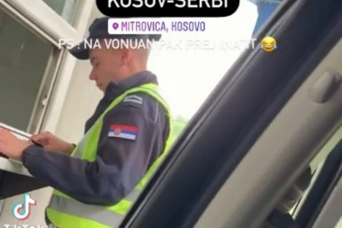 (VIDEO) SVE M*DONJE MOJ DO MOJEGA: Šiptari pokušali da isprovociraju srpskog policajca na administrativnom prelazu, njegova reakcija je GOSPODSKA