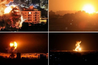 ODMAZDA IZRAELA: Ponovo bombarduju pojas Gaze (FOTO/VIDEO)