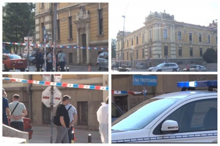 PRVE FOTOGRAFIJE UŽASA U PROKUPLJU: Zločin se odigrao ispred zgrade gradske uprave, I MUŽ I ŽENA KRITIČNO!