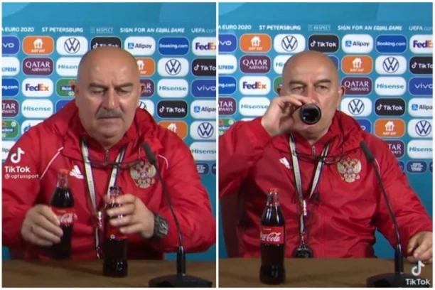 (VIDEO) OTVORIO JE K'O "ZIDARCA"! Ronaldu se gadi, ali Čerčesov NATEG'O Koka-Kolu!