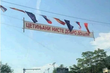 MILOGORCI SAD POKUŠAVAJU DA IZAZOVU RAZDOR I MEĐU CRNOGORCIMA! U Budvi osvanuo neverovatan transparent!