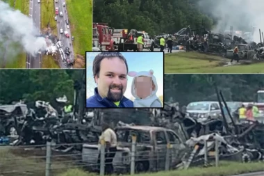 (VIDEO) OTAC I BEBA OTIŠLI ZAJEDNO U SMRT! Sudarilo se najmanje 17 vozila, vadili žrtve iz smrskanih kola, POGINULO JOŠ OSAM DEVOJČICA!