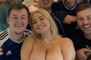 (FOTO) GOLIM GRUDIMA NA BULJUK MUŠKARACA: Škoti sa SPECIJALNOM GOŠĆOM pred meč odluke!