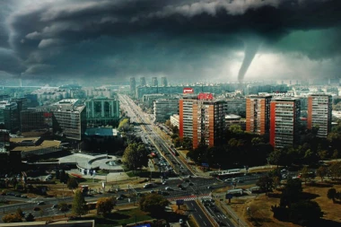 TORNADO PROTUTNJAO BEOGRADOM! Uništeni krovovi, popucala stakla, vozila se prevrtala (VIDEO)