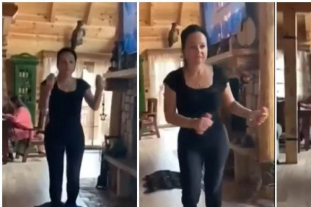 (VIDEO) OVAKO VEŽBA NAJMOĆNIJA ŽENA CRNE GORE: Čuvarka Milovih afera skakuće sa noge na nogu, Milan Knežević uputio BRUTALAN KOMENTAR!