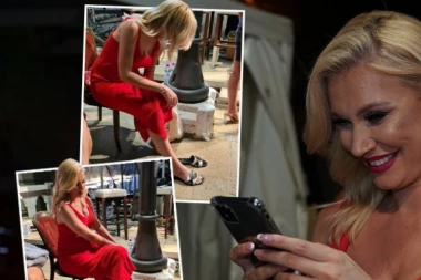 (PAPARACO FOTO) TRUDNA BOJANA SE NA DOGAĐAJU POJAVILA TIP-TOP SREĐENA, A ONDA JE NEŠTO KRENULO PO ZLU: Evo šta se desilo voditeljki nasred bekstejdža!