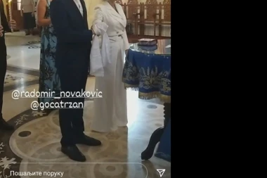 (FOTO) GOCA TRŽAN SE UDALA ZA RAŠU: Isplivale fotke sa TAJNOG VENČANJA u crkvi, pevačica obukla drugi put VENČANICU!