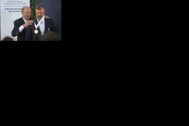 NIJE SPOMENUO NOVAKA: Ivanišević primljen u Kuću slavnih