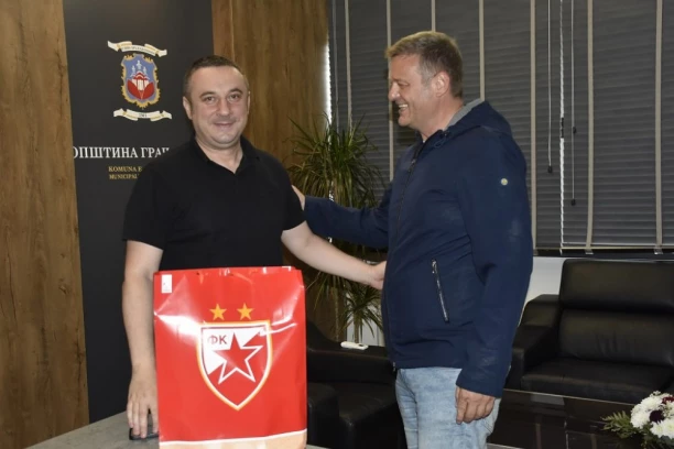 MILOJEVIĆ U POSETI GRAČANICI: Popović ugostio generalnog sekretara SD Crvena zvezda