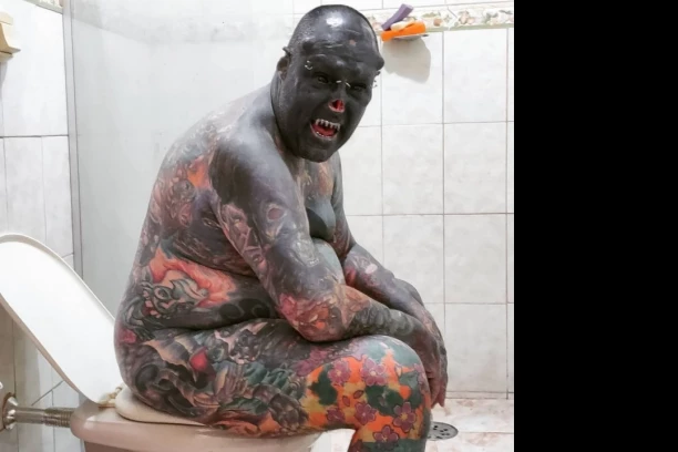 (FOTO) ODSEKAO UŠI I NOS: Brazilac UNAKAZIO telo da bi izgledao kao ork, a sad tvrdi da još nije završio sa "ULEPŠAVANJEM"!
