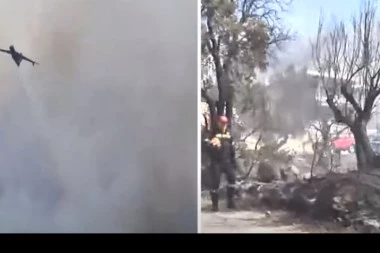 DRAMATIČNE SCENE U GRČKOJ: Izbio veliki požar, evakuisano stanovništvo! (FOTO, VIDEO)