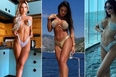 (FOTO) POZNATE DAME SE SKINULE I ISKOPIRALE JEDNA DRUGU: Istakle SILIKONE u prvi plan, a ona je prva ponela kupaći!