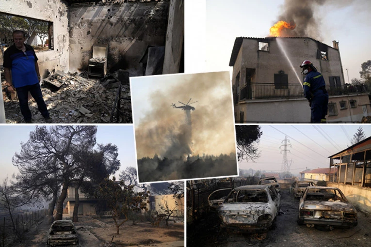 APOKALIPTIČNE SCENE IZ ATINE! Izgorele kuće, vozila i kućni ljubimci, premijer očajan: OVO JE NOĆNA MORA, LJUDI, NE IZLAZITE!