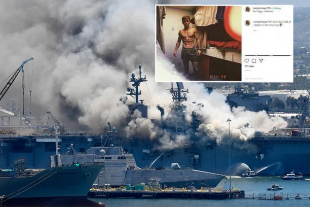 MARINAC SPALIO AMERIČKI BROD VREDAN MILIJARDU DOLARA: Ponos ratne mornarice UNIŠTEN, povređeno više od 60 ljudi! (FOTO)