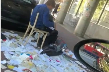DOSTA MU JE SVEGA! Neverovatna scena u blizini Pravnog fakulteta (VIDEO)