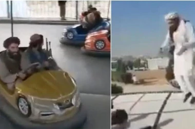 OVE SCENE NAKON PADA KABULA ŠOKIRALE PLANETU! Talibani završili u zabavnom parku, igrali se kao deca na trambolinama i u autićima! (VIDEO)
