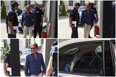 DA LI ĆE BJELOGRLIĆ BITI OVAKO DOBRO RASPOLOŽEN I POSLE SASLUŠANJA?! Glumac se cereka ispred Tužilaštva, izgovorio samo nekoliko rečenica! (VIDEO)