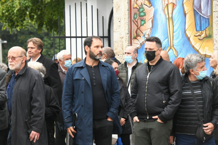 Kubura i Andrija Milošević na sahrani Laneta Gutovića