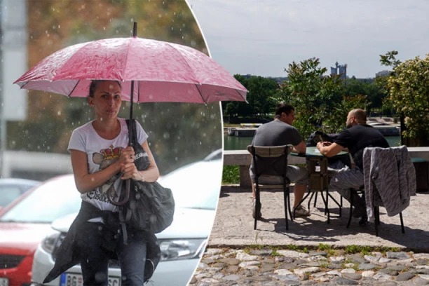 DANAS SUNČANO, ALI SVEŽIJE! U ovim delovima zemlje očekuju se pljuskovi i kiša!