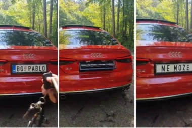TIKTOKERU ODUZET AUTO ZBOG NEZAKONITIH TABLICA: Umislio da je u akcionom filmu, pa ih okreće na daljinski, IPAK MOŽE! (VIDEO)
