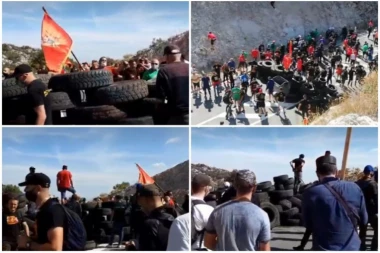 SKANDALOZAN POTEZ CRNOGORSKE POLICIJE: Pozdravljaju se sa komitama, dozvolili im da PRAVE BARIKADE! (VIDEO)