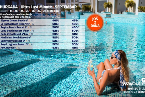 NE PROPUSTITE LETNJU RASPRODAJU ZA NAJSIGURNIJA JESENJA PUTOVANJA U HURGADU I DUBAI! (FOTO)