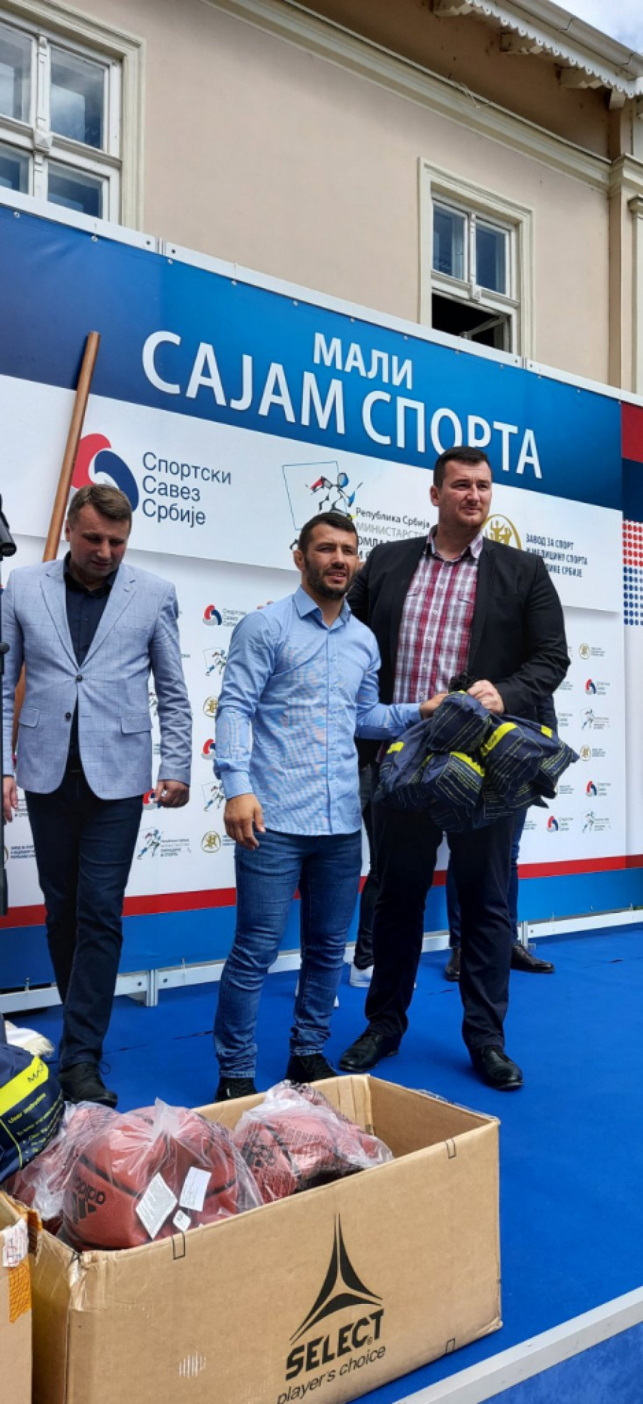 Predsednik Sportskog saveza Srbije Davor Štefanek sa predstavnicima Vrnjačke Banje