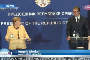 VUČIĆ I MERKEL SE OBRATILI JAVNOSTI POSLE SASTANKA! Predsednik: Zahvalni smo kancelarki, a kod nas zahvalnost ne traje kratko