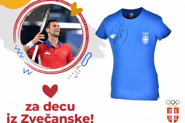 POMOZITE DECI IZ ZVEČANSKE, LICITIRAJTE ZA NOVAKOVU MAJICU: Oprema olimpijaca na aukciji u velikoj humanitarnoj akciji! (FOTO)