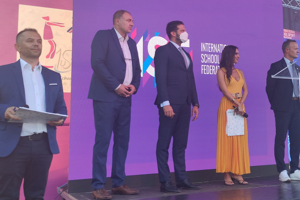 Ministar Vanja Udovičić na otvaranju Školarijade