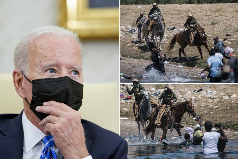 HOROR NA AMERIČKOJ GRANICI, BAJDENOVA POLICIJA KONJIMA GAZI MIGRANTE! Napadali su Trampa zbog zida, a sad je zbog ovih slika čitav SVET ZANEMEO! (FOTO, VIDEO)