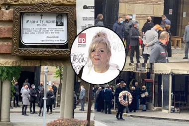SAHRANJENA MARINA TUCAKOVIĆ: Bolan oproštaj od tekstopisca, Futa u suzama sam na grobu supruge! (FOTO/VIDEO)
