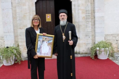 Maja Gojković posetila Mileševu (FOTO)