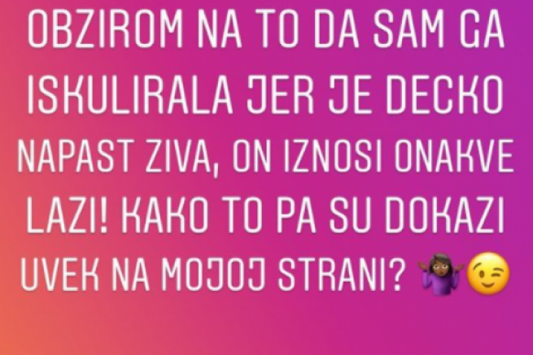 Maja Marinković tvrdi da ima dokaze protiv Brendona
