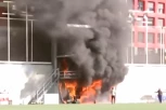 DRAMATIČNE SCENE: Gori stadion u Andori pred duel sa Engleskom! (VIDEO)