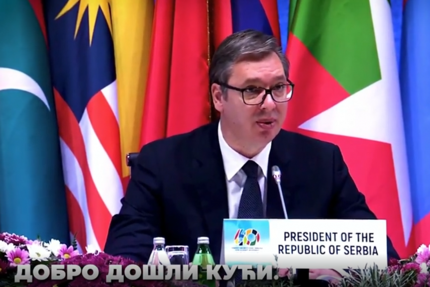 DOBRO DOŠLI KUĆI! Predsednik Vučić moćnom porukom pozdravio Nesvrstane! (VIDEO)