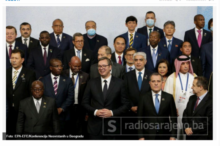 HRVATI OPET PUCAJU OD ZAVISTI! Napali Vučića što je u Beogradu okupio lidere zemalja nekadašnjeg Pokreta nesvrstanih! TVRDE DA HOĆE DA IH ISKORISTI!