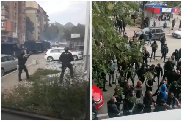 OPSADNO STANJE U SEVERNOJ MITROVICI! Odjekuju sirene, narod protestuje, ROSU SA OKLOPNIM VOZILIMA! (VIDEO)