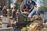 FUTA STIGAO NA MARININ POMEN: Potresna scena na Novom groblju, ruke mu drhte, a BOL ga RAZARA! (VIDEO)