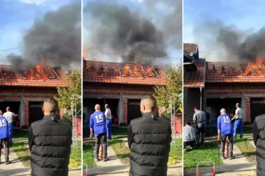 POŽAR U NOVOM SADU: Gori kuća u naselju Mali Beograd (VIDEO)