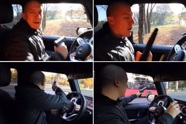 STRPAJTE GA U ZATVOR! Baka Prase potezao pištolj nasred ulice, NEMA KRAJA BAHATOSTI poznatog jutjubera! (VIDEO)