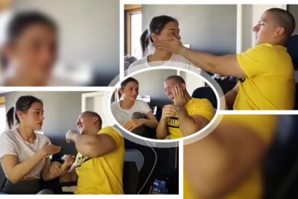BAKA PRASE ŠAMARA DEVOJKU, PROPAGIRA NASILJE ZA DECU: Jutjuber veliča neprimereno ponašanje, ove scene će vas ZGROZITI! (VIDEO)