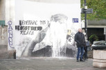 Uništen mural Ratku Mladiću u Beogradu! (FOTO)